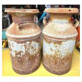 Rusted Metal Milk Cans