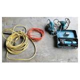 Power Tools with Cables and Metal Case