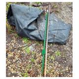 Metal Post and Shade Panel for Outdoor Use