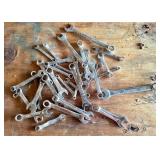 Vintage Metal Wrenches in Various Sizes