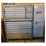 Snap-on Metal Tool Chest with Side Cabinet and Dra