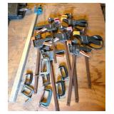 Bar and C-Clamps for Workshop Use