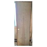 24-Inch Left-Hand Flush Wooden Door