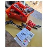 Tool Box with Snips and Flooring Roller