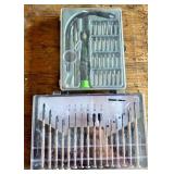Precision Screwdriver and Bit Set in Plastic Cases
