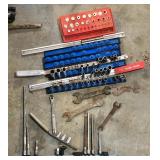 Hand Tools and Socket Set in Holders
