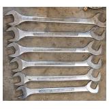 Six China Pittsburgh Open-End Wrenches