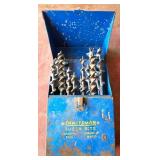 Craftsman Auger Bits with Blue Metal Storage Box