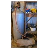 Propane Tank with Portable Heater