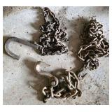 Two Steel Chains with Hooks