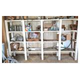 Wooden Shelf Unit With Multiple Compartments