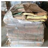 Large Stack of Feed Sacks in Bundled Pallet