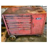 Vintage Snap-on Red Tool Chest with Drawers and Ca