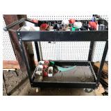 Metal Rolling Utility Cart with Storage Bins