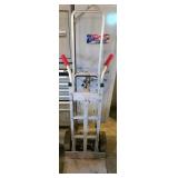 Aluminum Hand Truck with Dual Red Handle Grips