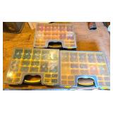 Three Plastic Organizers With Electrical Connector