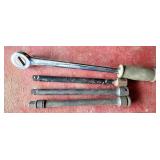 Metal Ratchet Wrench and Socket Extensions