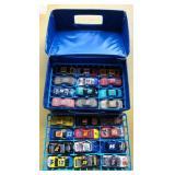24-Car Storage Case with Die-Cast Racing Cars