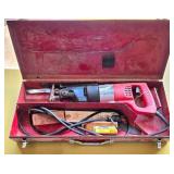 Milwaukee Sawzall Reciprocating Saw with Metal Cas