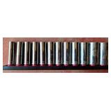 12 Craftsman Metric Sockets with Holder