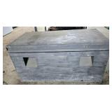Steel Job Box with Lid and Handles, 38x18x16 Inche