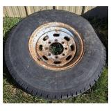 Used 235/85R16 Tire with Steel Wheel Rim