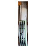 Green Plastic Grill with Diamond Plate Panels