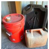 Fuel Containers and Oil Drain Pan