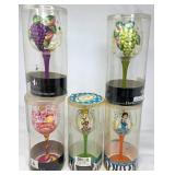 5 Lolita Hand-Painted Wine Glasses in Original Cyl