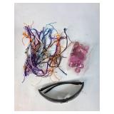 Beaded Bracelets, Pink Beads, and Sunglasses Lot