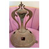 Cast Iron Stove Top Base with Ornate Design