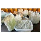 Clear Glass Dinnerware and Drinkware