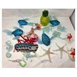 Tropical and Sea-Themed Ornaments