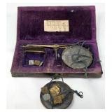 Vintage Russian Apothecary Balance Scale Set
