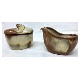 Frankoma Pottery Sugar and Creamer Set with Desert