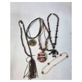 Five Assorted Costume Necklaces