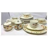 Hall China Superior Quality 27-Piece Dinnerware Se