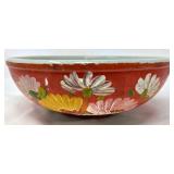 Ransburg Hand-Painted Ceramic Bowl With Floral Des