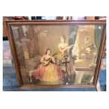 Framed Print by Frederic Hyppolite, Two Women With