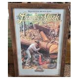 Framed Remington 'The Lumberjack' Print in Rustic