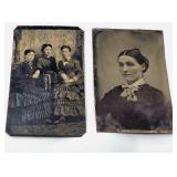Two 19th-Century Tintype Portrait Photographs