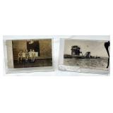 Two Vintage Postcards Featuring Maritime and Wareh