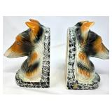 Collie Dog Ceramic Bookends