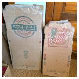 Pack of Unused Corrugated Pizza Boxes