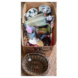 Box Lot of Assorted Household and Decorative Items