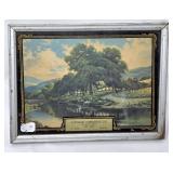 Framed Superior Furniture Co. Scenic Print Adverti