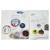 Political Buttons and Vintage Collectibles