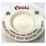 Coors Ceramic Ashtray with Rocky Mountain Spring W