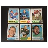 1968 Topps Football Cards Lot of 6