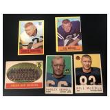 Vintage Football Card Lot of 5